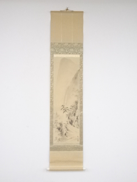 JAPANESE HANGING SCROLL / HAND PAINTED / SCENERY